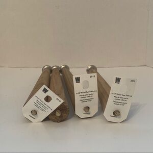 (4) Waddell 2512 Round Taper Table Legs 11-1/2"